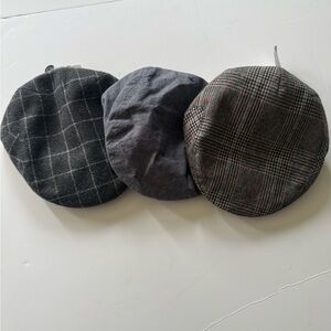 Newsboy cap set of 3 kids 12-24months